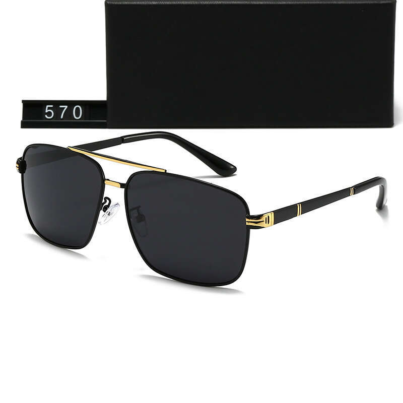 New Men's Polarized Square Frame Fashion Trend Casual Travel Leisure Sunglasses 570 84c