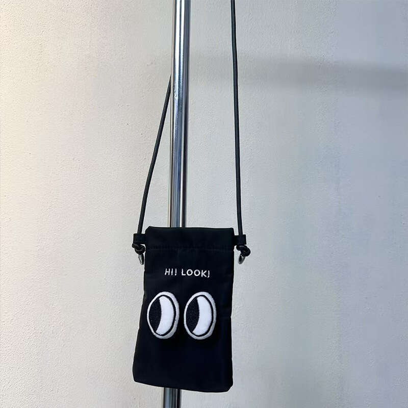 Fashion Small Nylon Crossbody Cute Little Eye Phone Coin Purse Versatile Casual Women's Bag Trendy