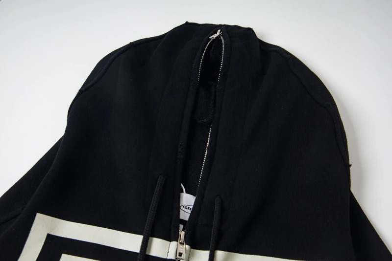 Double Zipper Project G/R Hoodie Sleeve Glove Long Men Women High Quality winter Band Play perform Sweatshirts Pullovers 250815