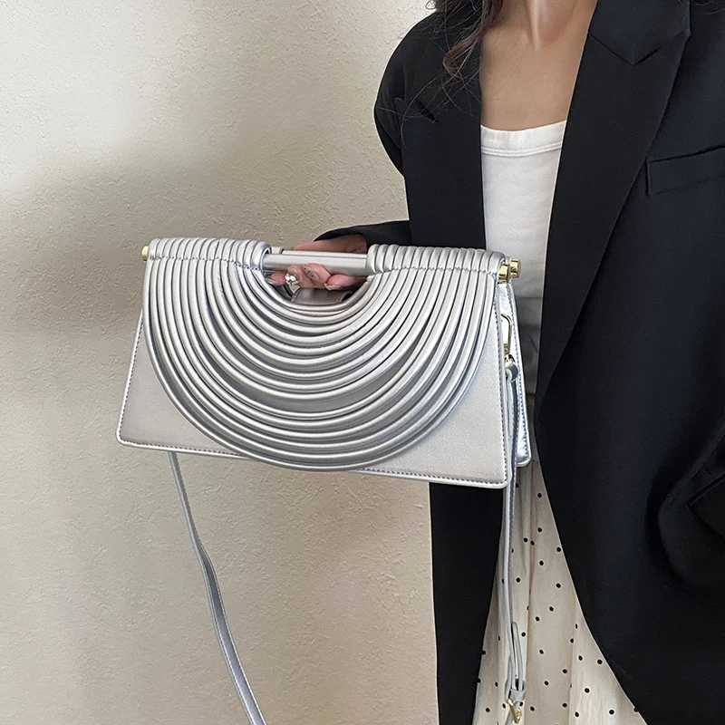 ed Evening Clutch Purse For Women Noodles Design Golden Crossbody Bag For Wedding Dinner Party Designer Handbag 2025 Z250903