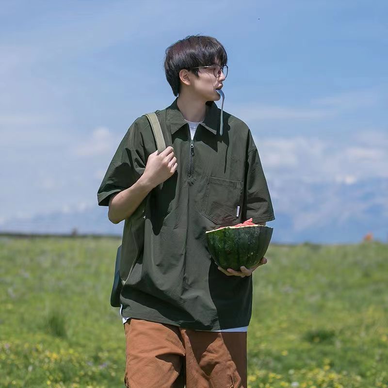 M45165 Spring and autumn heavyweight jacket sweatshirt double zipper hooded cardigan men's sweatshirt