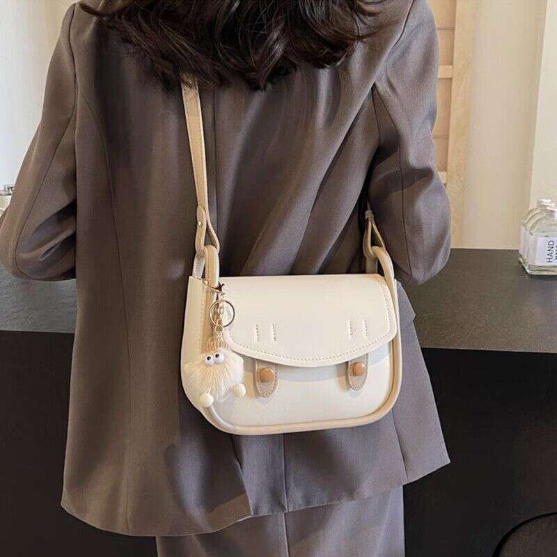 Minimalist Shoulder New Fashion Versatile Crossbody Trendy Office Casual Small Handbag PU Women's Bag