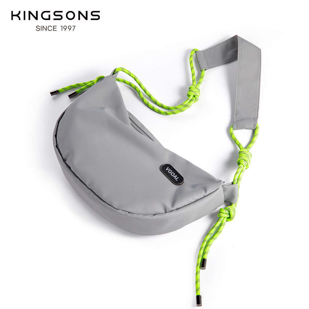 Figo Unisex Crossbody Casual Simple Lightweight Reflective Rope Niche Shoulder Ultra-light Trendy Chest Bag