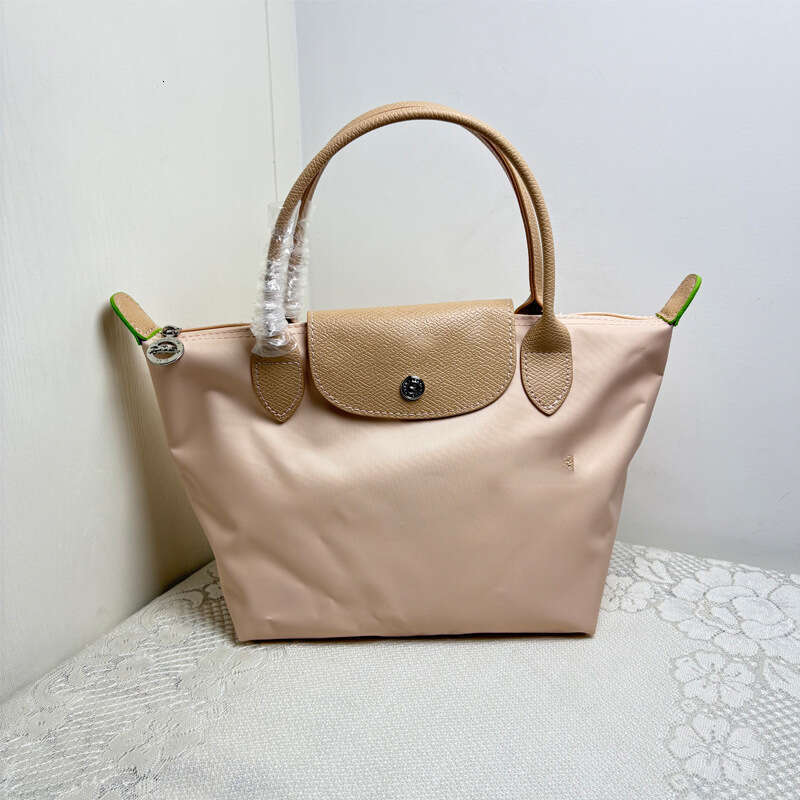 New Short Handle Small Nylon Handheld Dumpling Foldable Women's Shoulder Modification No-Punch Crossbody Bag Wide Strap