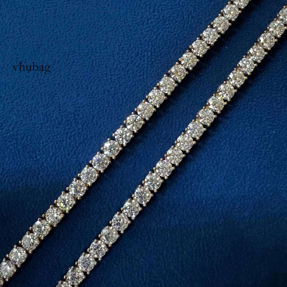 Hot Sale Moissanite Dia Tennis Chain for Hip Hop Enthusiasts or Jewelry Collectors Available at Best Price