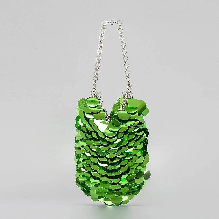 Fashion Sequins Crossbody Bag for Designer Metallic Women Handbags Shinny Party Shoulder Bags Evening Clucth Purses