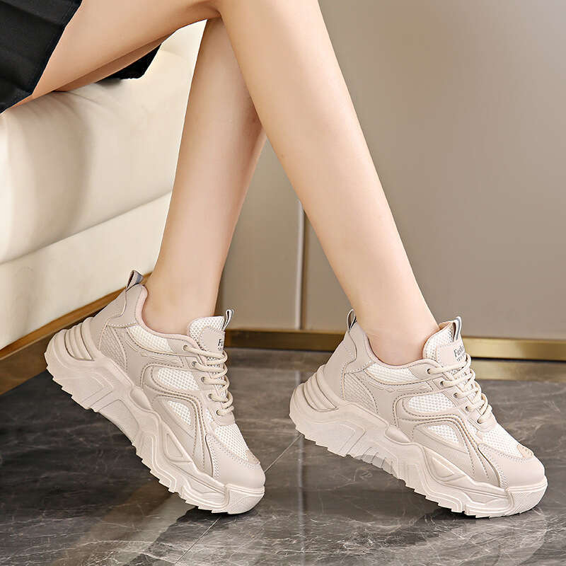 Sneakers for Women 2025 Spring Designer Shoe New Platform Thick Sole Running Shoes Ins Trend
