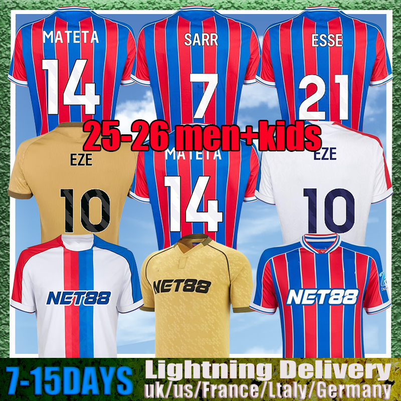 25 26 PaLaCes EZE 25 2026 WINNER NKETIAH SARR Football Shirt football kit Soccer Jerseys RICHARDS LERMA EDOUARD HOLDING CrYsTalS MUNOZ MATETA SCHLUPP Men kids tops