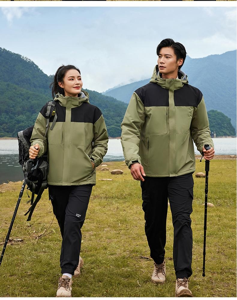 Model 669 - Detachable Hooded Ultra-Soft Silver Fox Fleece One-Piece Winter Jacket