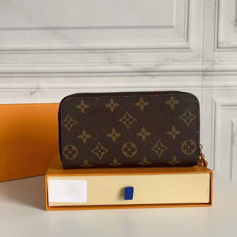 Designer Wallet Women's Long Wallet Large Capacity Double Zipper Clutch Purse with Fashion Print European & American Style