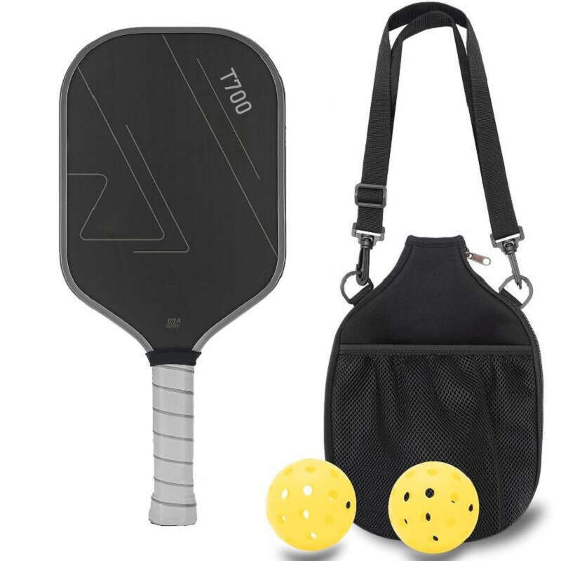 Pickleball Racket T700 Carbon Fiber Matte Surface 16Mm Back Set Professional carbon racket