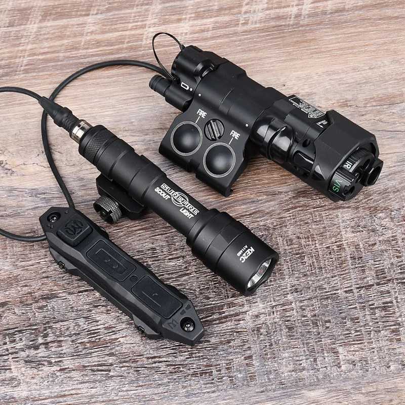 WADSN New Tactical Metal CNC MAWL C1 Red Dot Green Blue IR Aiming M300 M600 AR15 Flashlight Airsoft Weapon Light X300 PEQ15 DBALXJ250905