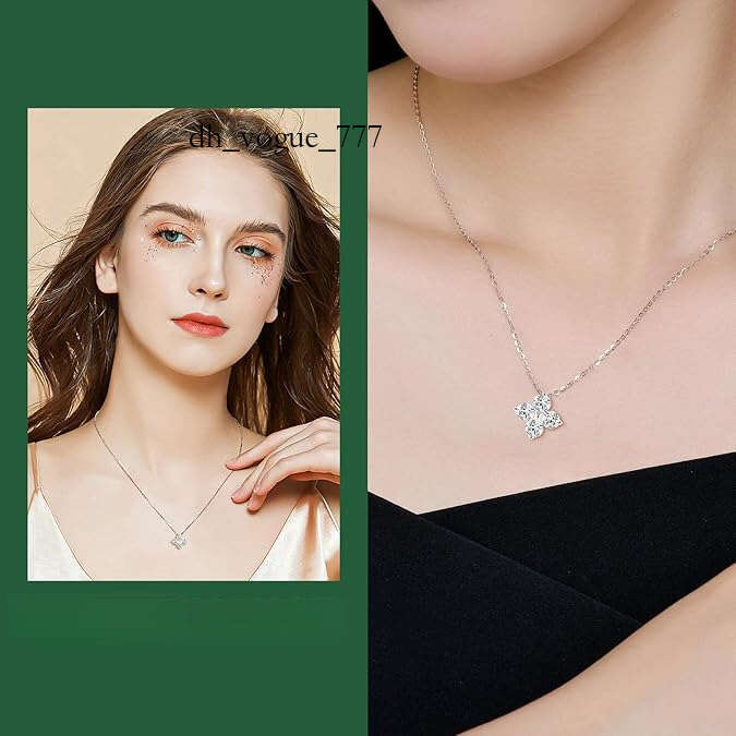 Style 4mm 1.2CTW Ins Moissanite Pendant Sterling Sier Necklace Fashion Jewelry for Women's Engagement Party