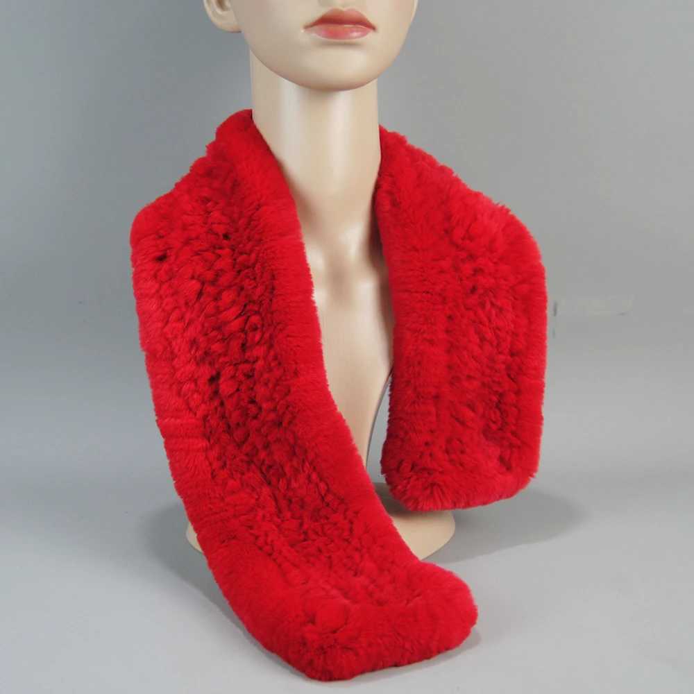 2025 New Fashion Women Real Rex Rabbit Fur Headbands Warm Good Elastic Real Rex Rabbit Fur Scarf Natural Rex Rabbit Fur ScarvesXJ250905