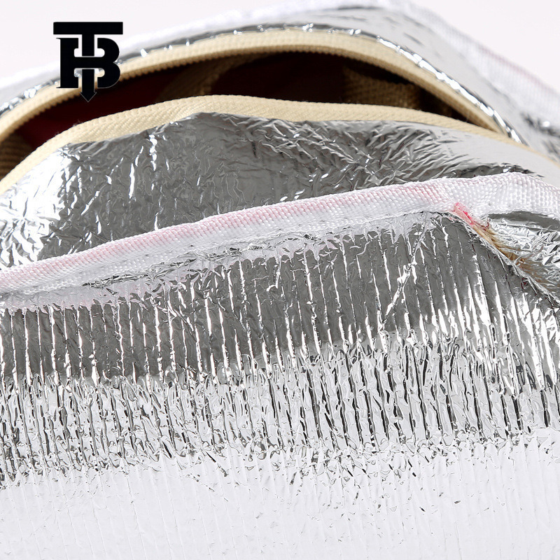 TB BHULAMTE Designer Luxury Bag Bag Factory Direct Cute Colorful Striped Square Ice Pack Korean Insulated Bag Lunch Box Bag Bento Bag With Lunch Bag