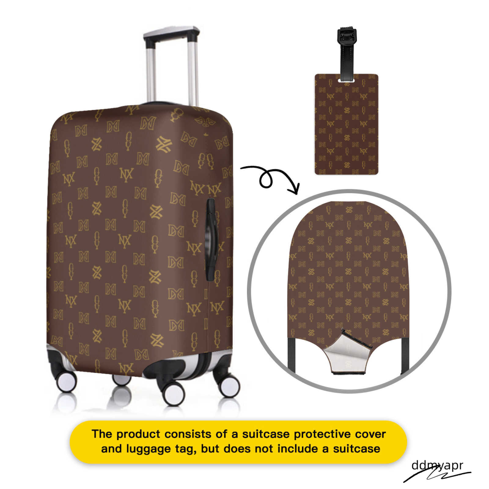 NXY Chic And Lage Tag Ddmydec Suits Designer Women Men Suitcase Protective Cover Dust Covers Classic Travel Accessories Supplies 250124