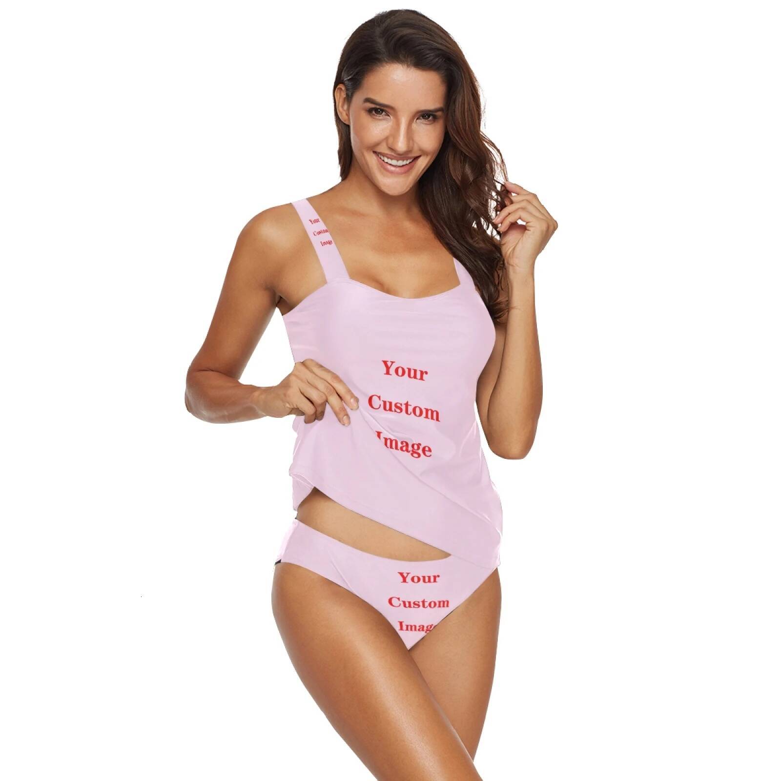 New Summer Woman Bikini Ladies Custom Printing Sexy Bikinis Padded Swimwear Swimsuit Beachwear Set