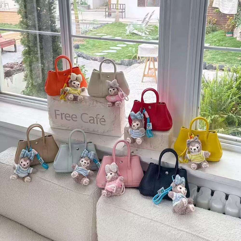 DHEssentials 2025 Mini Garden Bag Small Square Handheld Crossbody Tote PU Pink Beige Yellow Red Black Khaki Blue