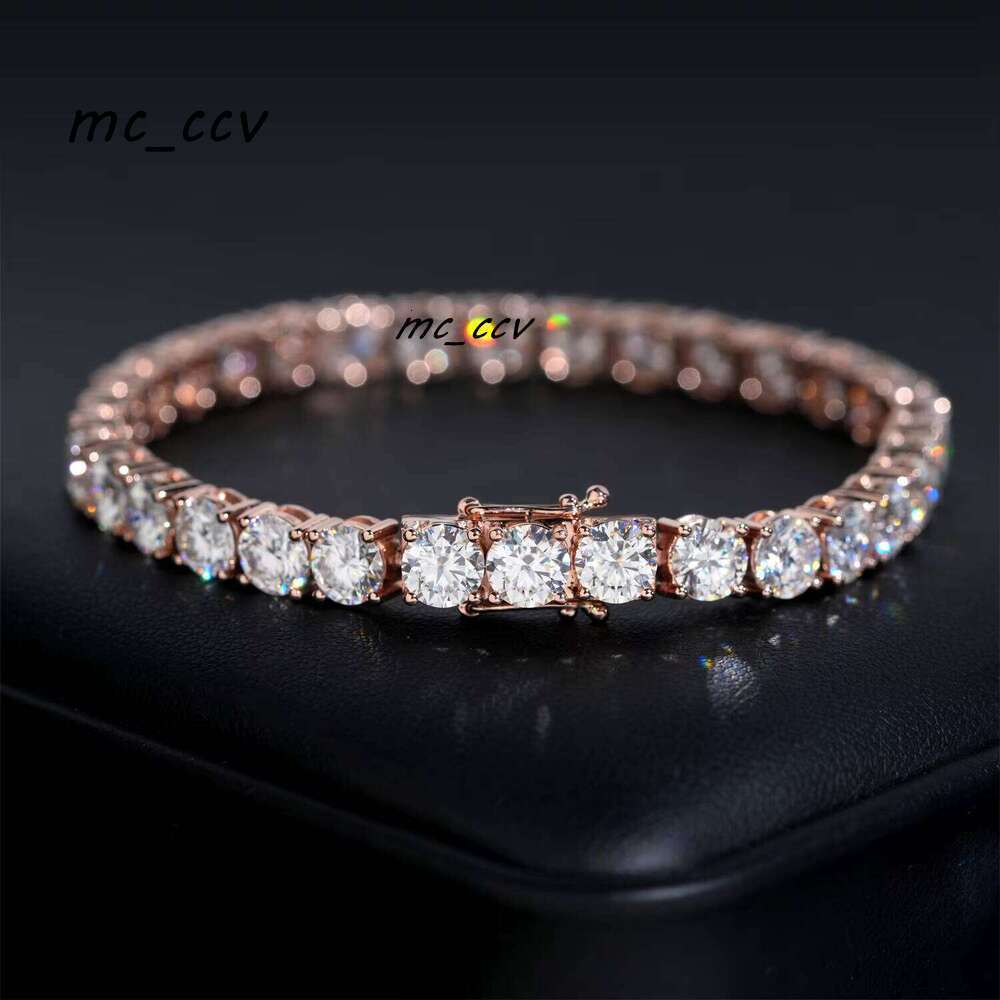 Solid 10K Gold HipHop Jewelry Silicon Stone Chain Bracelet Iced Out Men And Women Tennis Necklace