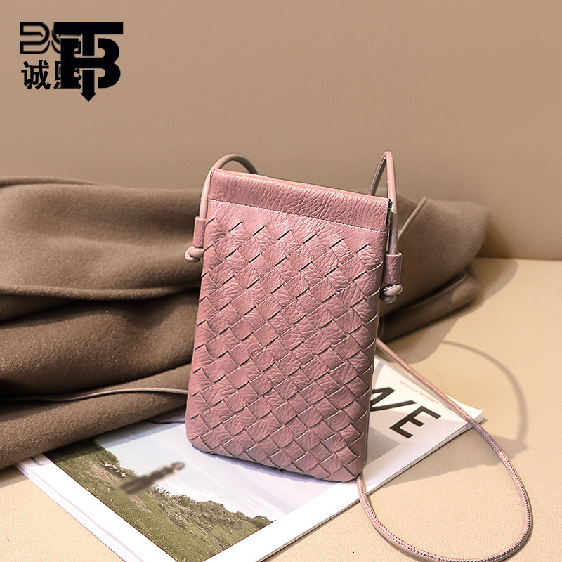 TB BHULAMTE Designer Bag Factory Direct Luxury Bag Sale Vertical Phone Small Square Bag Fashion Handwoven Bag Mini Cute Solid Color Shoulder Crossbody