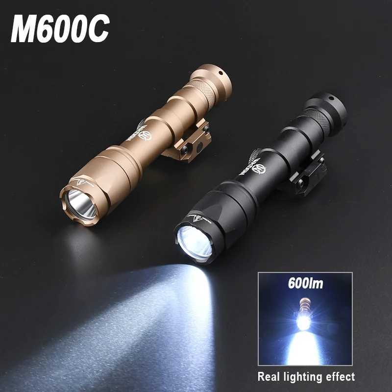 WADSN Tactical Airsoft Flashlight Surefir M600 M600C M300 M300A Light For AR15 Rifle Scout LED Hunting Weapon Gun OutdooringXJ250905