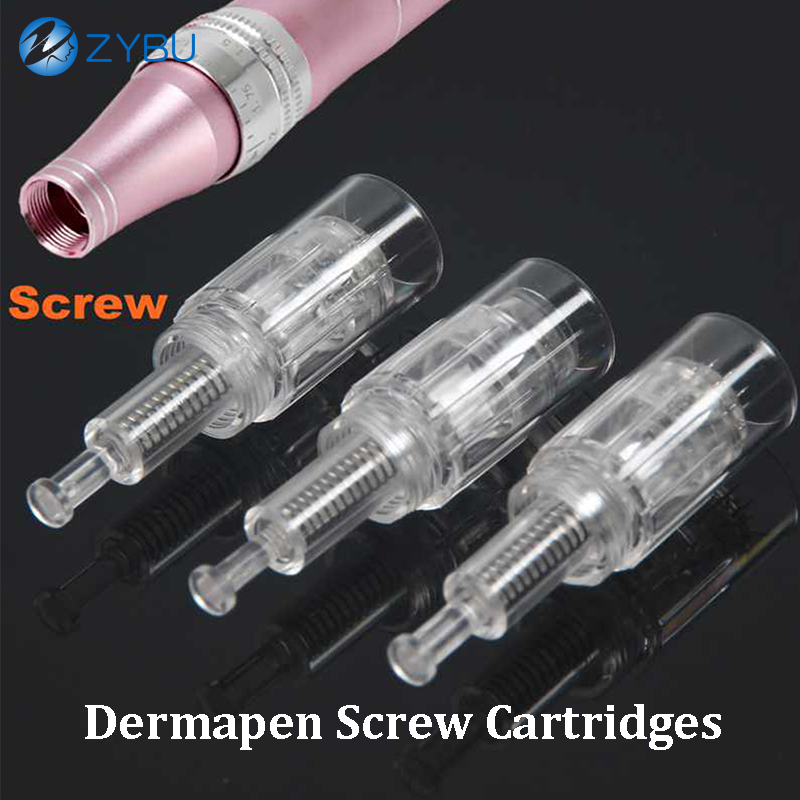 MTS Tips with 9/12/24/36/42 Pins - Replaceable Skin Needles for Dermapen & Derma Rollers Pen Nano MTS Head Cartridges