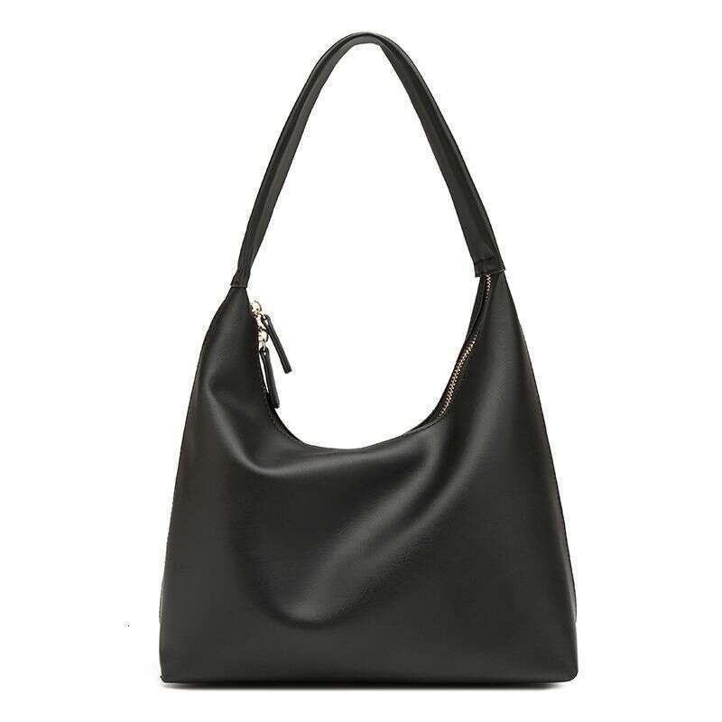 Underarm for Women 2025 Korean Style New Milk Tea Color Simple Handheld Soft Leather Dumpling Bag