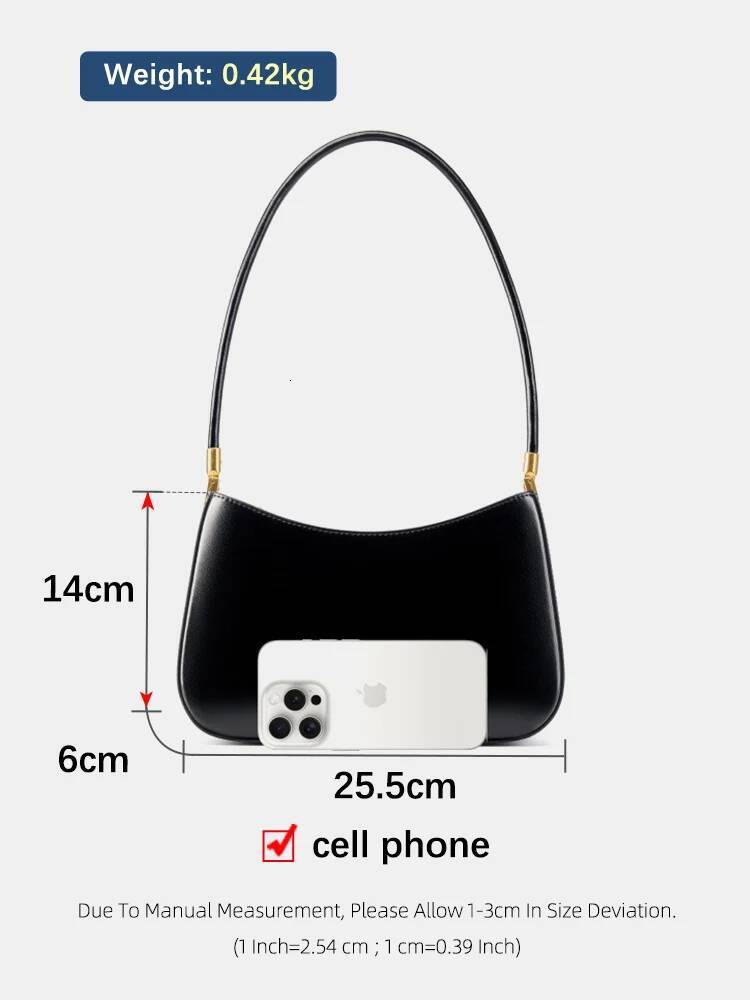 Zency French High-End Leather Underarm Bag Retro Shoulder Handbag For Women Trendy 202509055