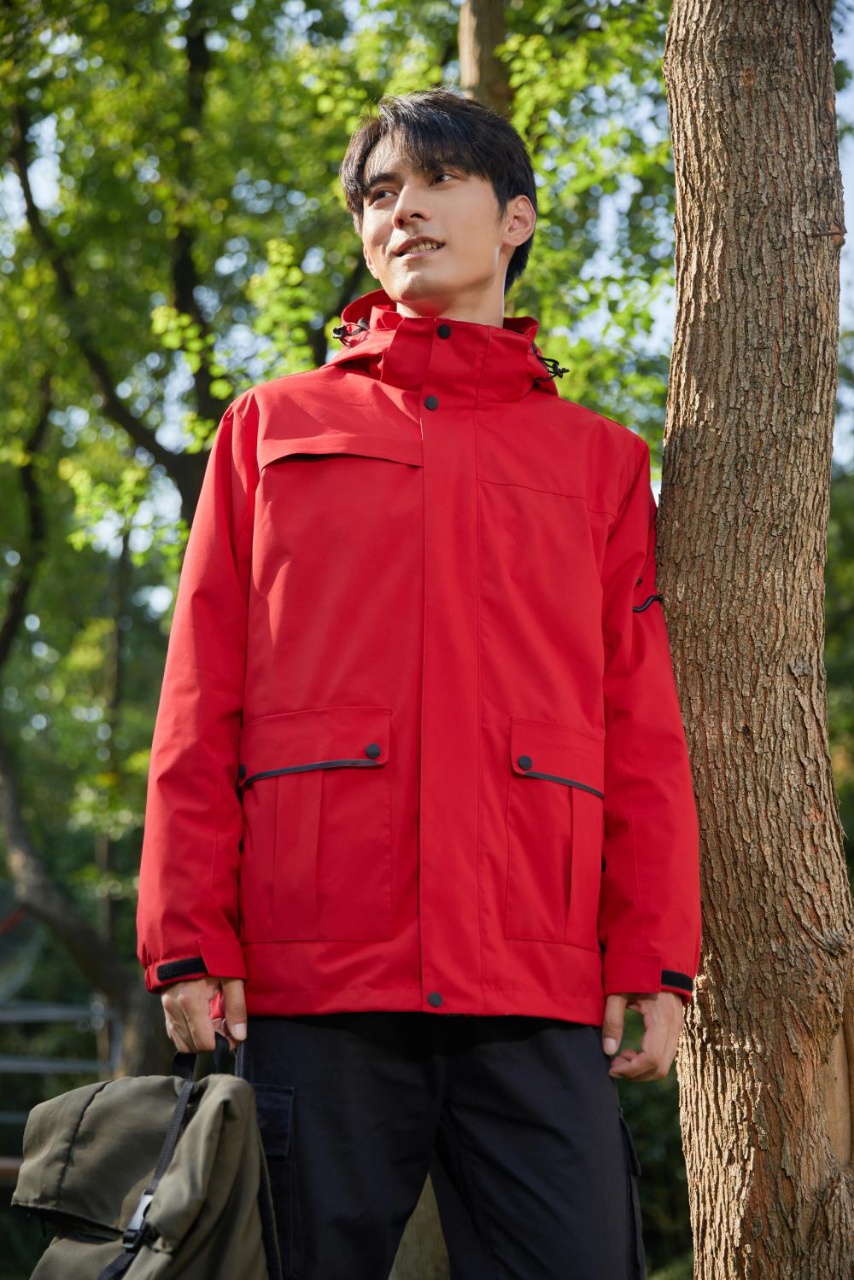 2228 model three-in-one waterproof jacket - high-end couple multi-pocket waterproof jacket