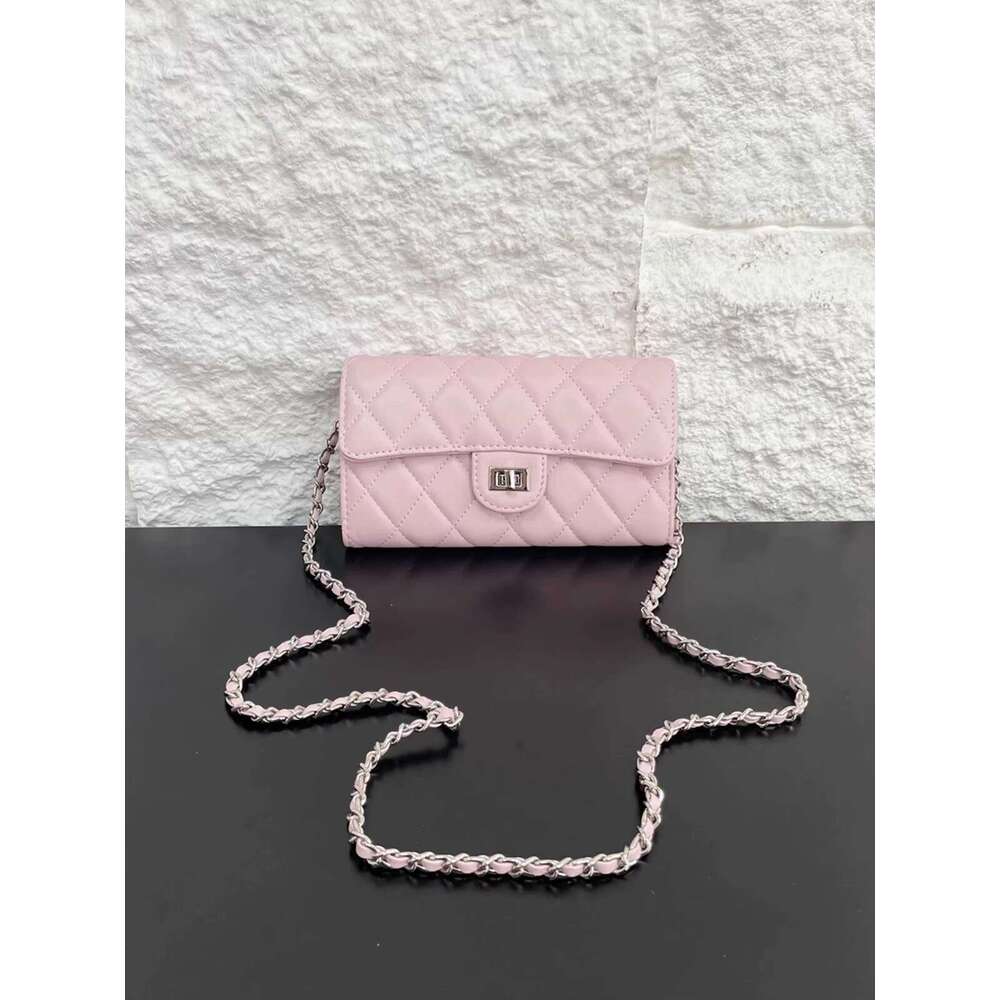 Versatile Mini Square High-end Coin Purse Style Ins Quilted Chain Phone Bag