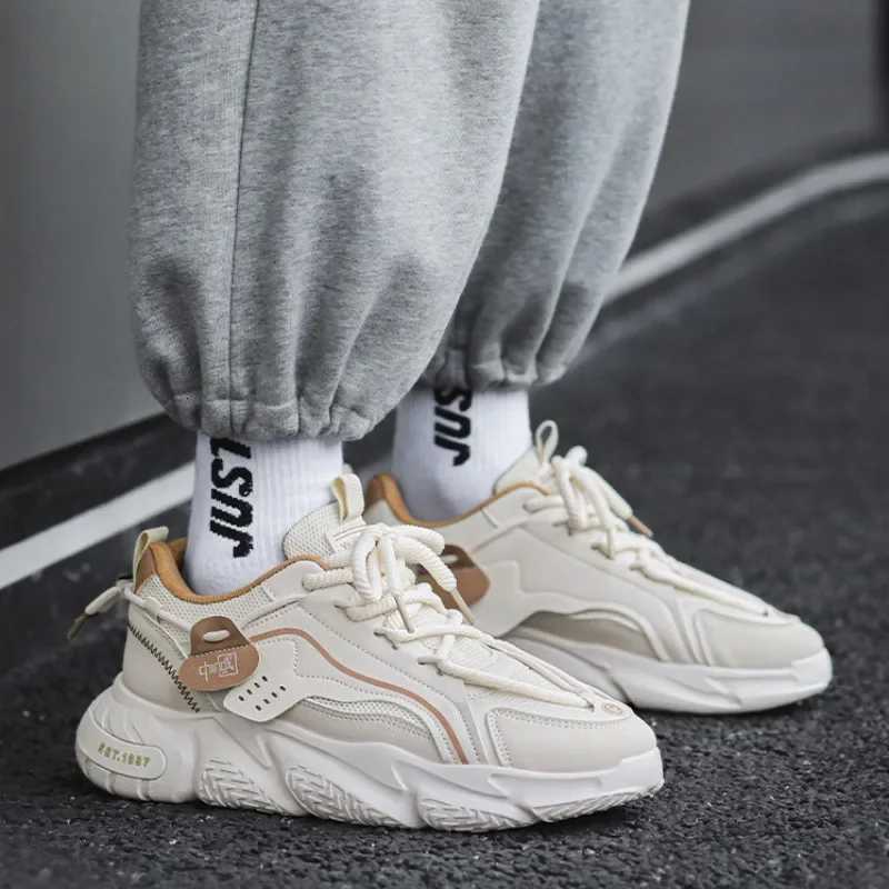 2025 Mens Sneakers Spring Comfortable Nonslip Outdoor Running Shoes Elasticity Platform Basketball Athletic Mens Tennis Z250905