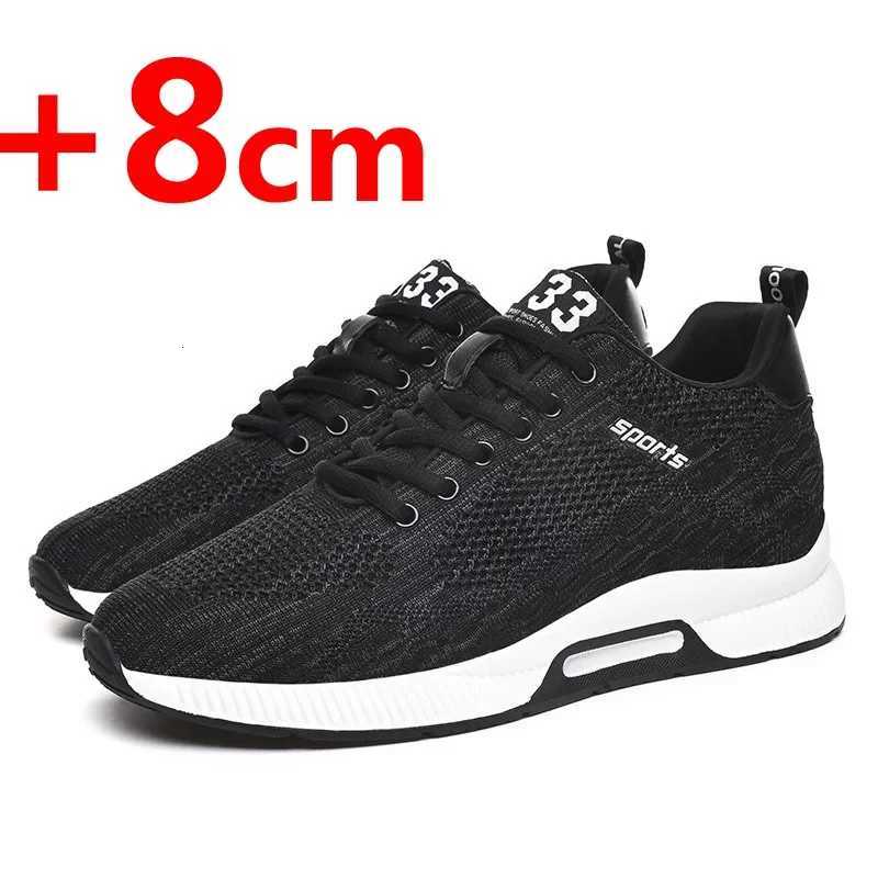 Men Sneakers Elevator Shoes Hidden Heels Breathable Heightening Shoes for Men Increase Insole 6CM Sports Casual Height Shoes Z250905