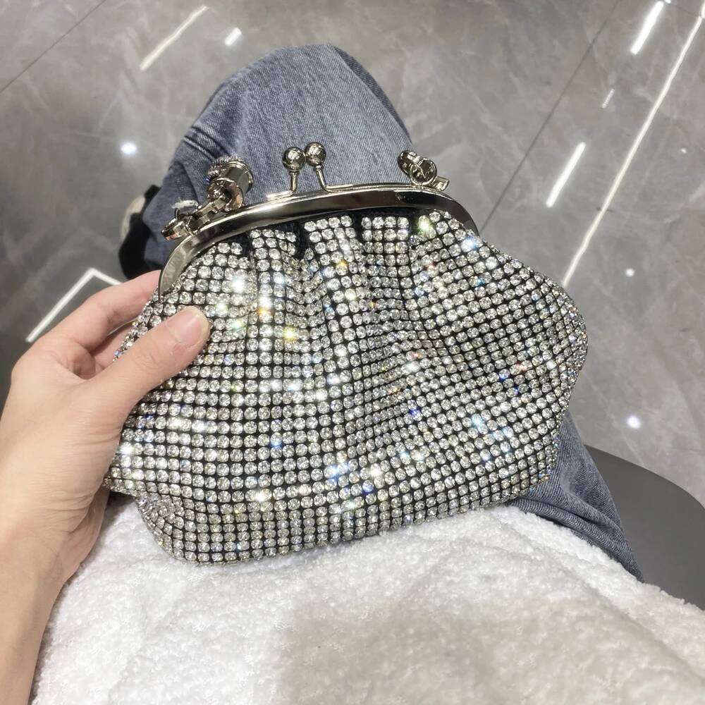 Designer Bags Handle Rhinestones Evening Clutch Bag Purses And Handbag Designer Shiny Crystal Clutch Purse Bucket Bag Shoulder Bags Luxury Bag