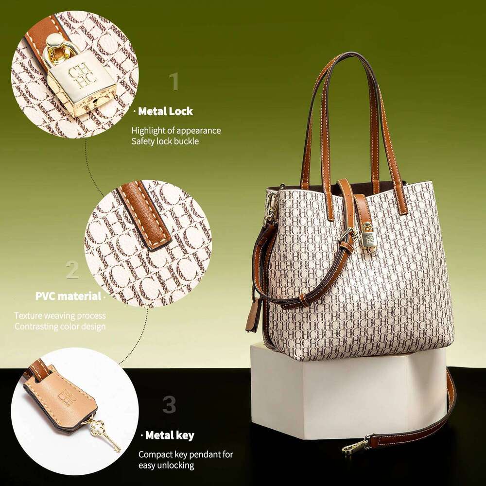 Fashionable Classic Retro New Bucket Letter Versatile Large Capacity Women's Single Shoulder Bag
