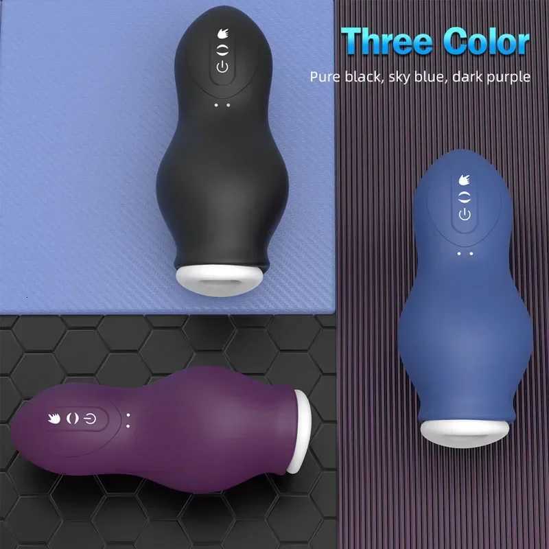 Masturbation Cup Blowjobs Machine Masturbator for Men Automatic Sucking Male Machine Oral Vaginal Penis Vibrator Sex Toy for MenXJ250905
