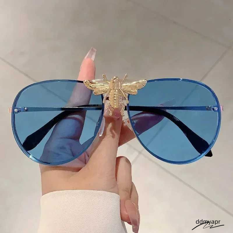 Fashion Big Bee Pilot Sunglasses Womens Classic Retro Butterfly Sun Glasses Men Brand Designer Eyewear Vintage ddmyday Shadesc250412 ddmyday ddmyday