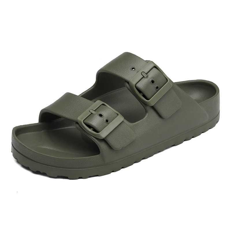 Summer Women Classic Slides Slippers Slip on Beach Sandals With Double Buckle Comfort Lightweight EVA W250905