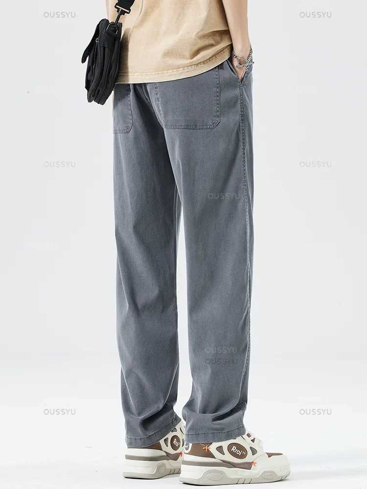 Newly Upgraded Summer Ultrathin Soft Lyocell Fabric Mens Jeans Breathe Loose Straight Denim Pants Casual Trouser Plus Size 5XL W250905