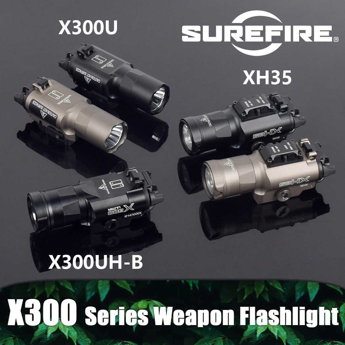 Tactical X300 X300U X300UHB XH35 X300V Pistol Scout Light Airsoft Weapon Gun Light Hunting Rifle Strobe FlashlightXJ250905