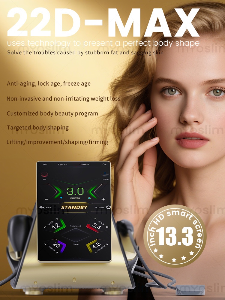 Professional 2-in-1 22D MAX Stimulating Collagen Facial Lifting Machine With Dissolving Fat Tightening and Shaping