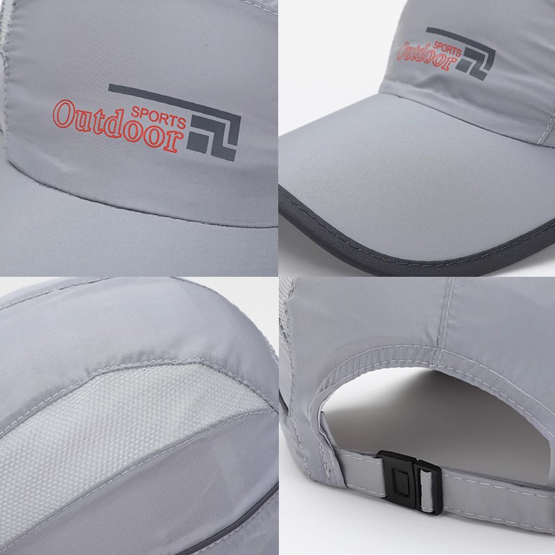 Sunscreen breathable baseball cap custom logo light hiking cycling fishing hat waterproof and quick-drying versatile peaked cap