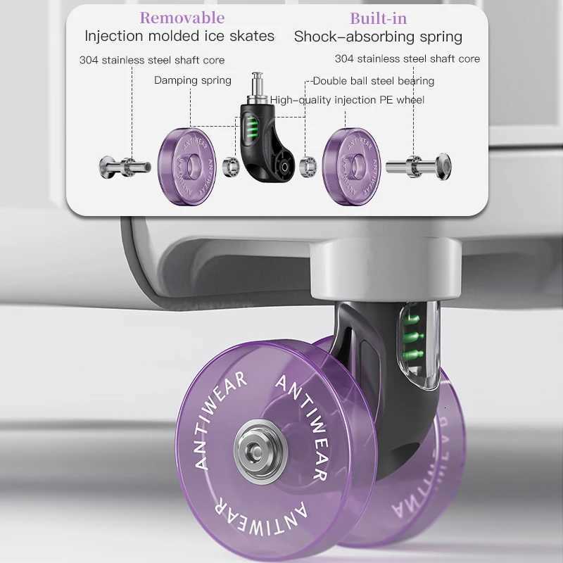 14inch small lightweight carryon suiTCase for women mini trolley case no checkin required Z250905