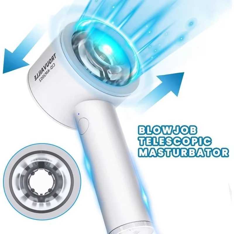 Automatic Male Masturbator Hands Free Masturbators Cup Realistic Vagina Vibrator Pocket Blowjob Sex Machine Sex Toys Adult GameXJ250905