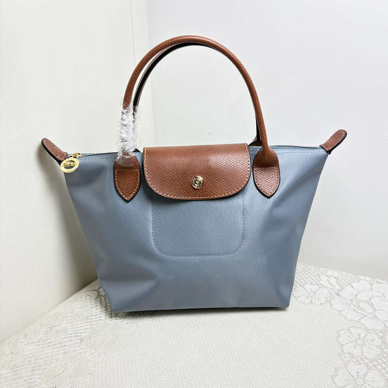 New Short Handle Small Nylon Handheld Dumpling Foldable Women's Shoulder Modification No-Punch Crossbody Bag Wide Strap