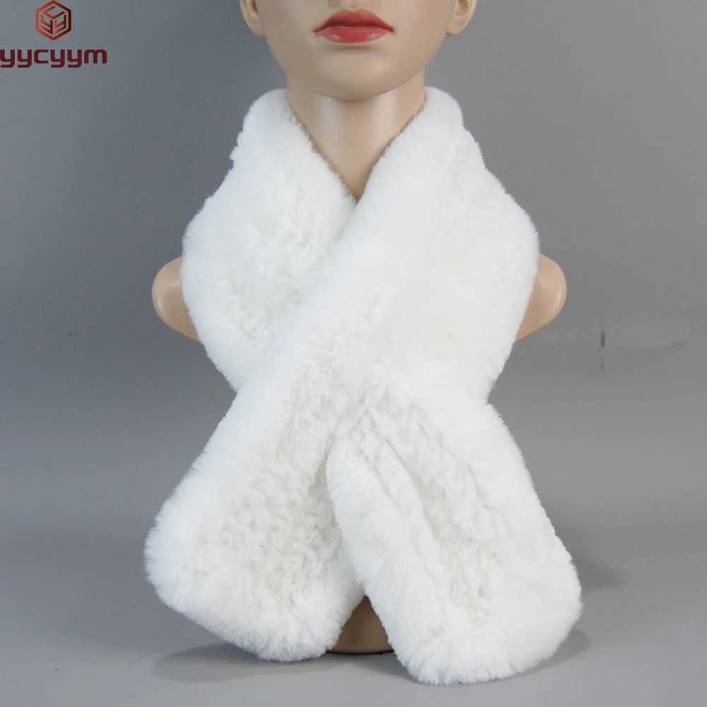 2025 New Fashion Women Real Rex Rabbit Fur Headbands Warm Good Elastic Real Rex Rabbit Fur Scarf Natural Rex Rabbit Fur ScarvesXJ250905