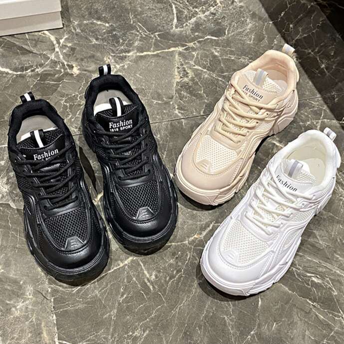 Sneakers for Women 2025 Spring Designer Shoe New Platform Thick Sole Running Shoes Ins Trend