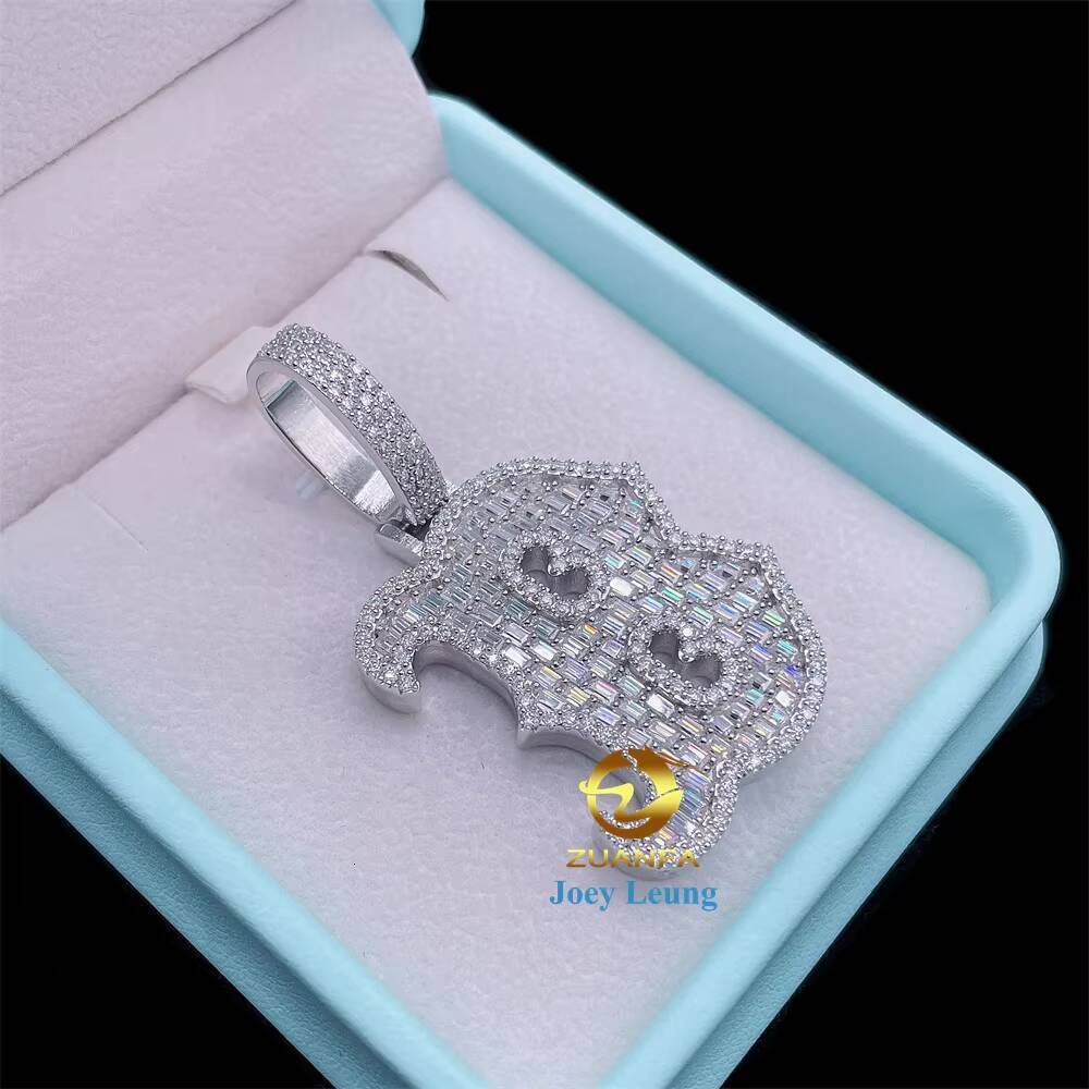 Pass Diamond Tester Silver 925 VVS Moissanite Pendant Hip Hop Jewelry Individual Letter Iced Out Pendant