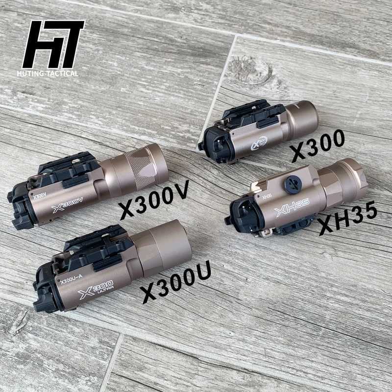 Tactical Surefir X300U X300 Ultra XH35 X300V Metal Pistol Scout Strobe LED Light Airsoft Weapon Gun Flashlight Lanterna TorchXJ250905