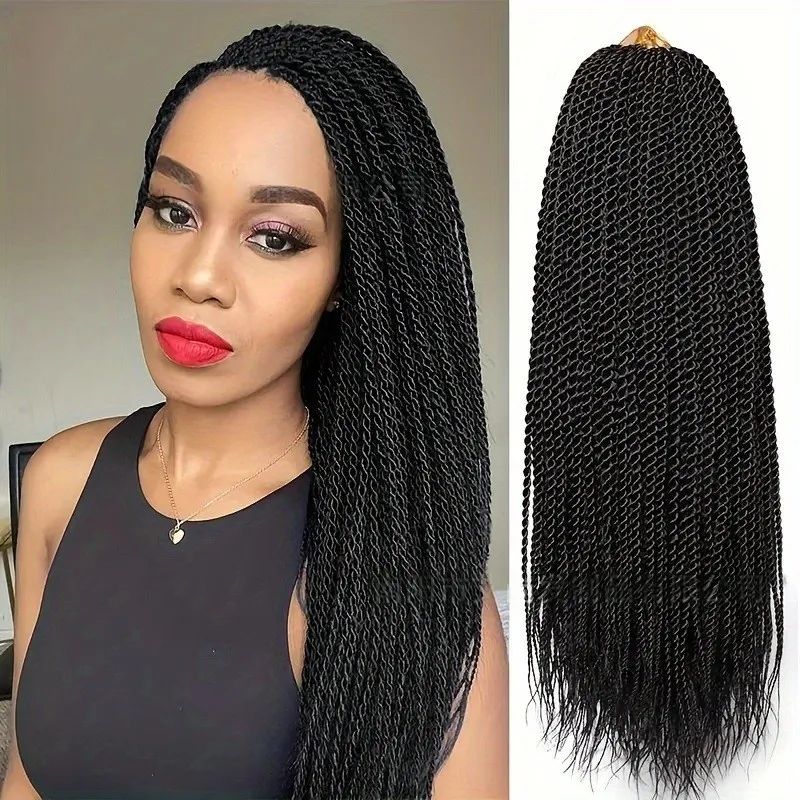 Twist Knotless Easy Installation Braided for Boho Braids Braiding Hair Goddess Braided Hair Twists Hand for Black Women Braided Extension Crochet Hair