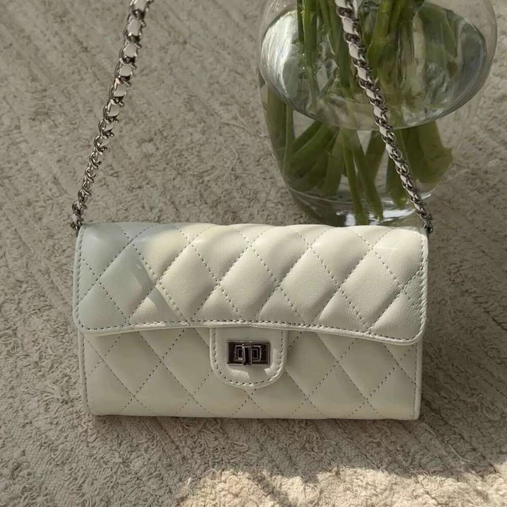 Versatile Mini Square High-end Coin Purse Style Ins Quilted Chain Phone Bag
